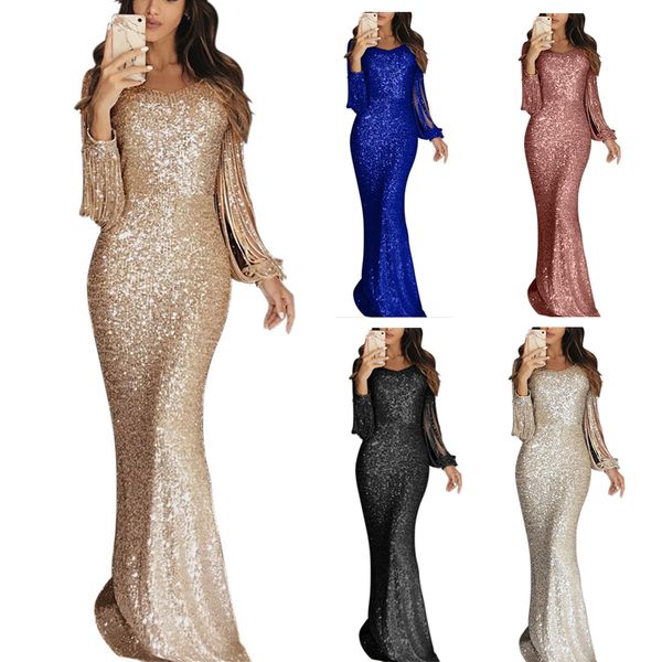 wipalo women long sleeves tassel sequins evening party dress ladies cold shoulder bodycon maxi dress robe femme vestidos, Black;gray
wipalo women long sleeves tassel sequins evening party dress ladies cold shoulder bodycon maxi dress robe femme vestidos, Black;gray