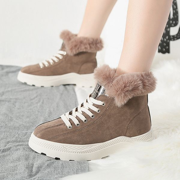 women boots new plus velvet boots women warm shorts flat students snow winter woman shoes shopping, Black
women boots new plus velvet boots women warm shorts flat students snow winter woman shoes shopping, Black
