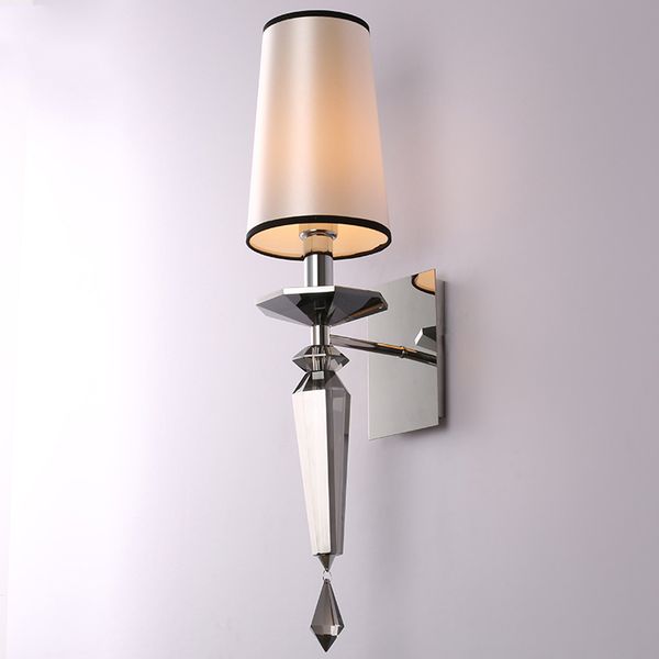 modern smoky gray k9 geometric crystal wall light fixture fashion bedroom bedside wall sconce lamp american indoor lighting
modern smoky gray k9 geometric crystal wall light fixture fashion bedroom bedside wall sconce lamp american indoor lighting