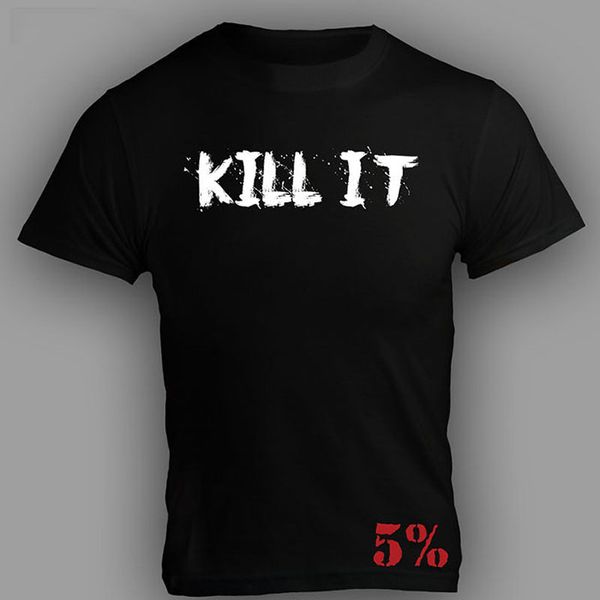 qnpqyx men sports tight cotton t-shirt kill it 5% back print t shirts fashion soccer ball wear t-shirt short sleeve, White;black
qnpqyx men sports tight cotton t-shirt kill it 5% back print t shirts fashion soccer ball wear t-shirt short sleeve, White;black