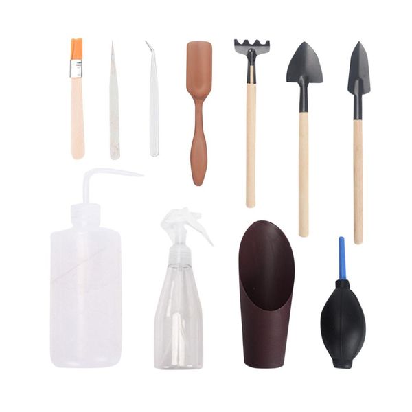 11 pieces mini gardening hand tools set succulent plants kettle transplant miniature immortal garden planting hand tools set 5pz
11 pieces mini gardening hand tools set succulent plants kettle transplant miniature immortal garden planting hand tools set 5pz