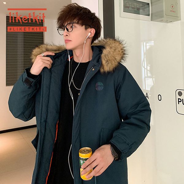 liketkit men's winter parkas 2019 male cotton thick hooded jackets men letter print wool collar oversize couples warm long coat, Black
liketkit men's winter parkas 2019 male cotton thick hooded jackets men letter print wool collar oversize couples warm long coat, Black