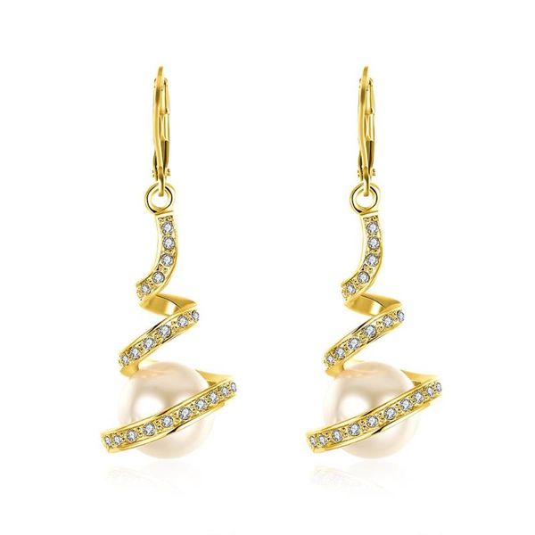 hemiston pearl spiral zircon tassel earrings with rosegold plated lady earrings for women gift, Silver
hemiston pearl spiral zircon tassel earrings with rosegold plated lady earrings for women gift, Silver