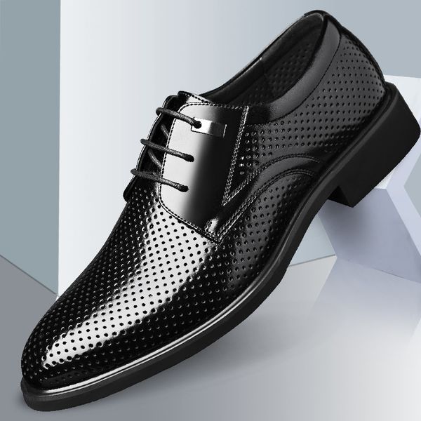 mens dress shoes summer breathable hole soft leather shoes men formal oxfords shoes man summer footwear, Black
mens dress shoes summer breathable hole soft leather shoes men formal oxfords shoes man summer footwear, Black