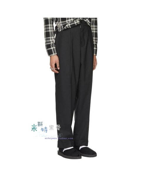 customize 27-46 2019 new fashion original hair stylist male turnup straight cylinder western style pants revers wide leg plus s, Black
customize 27-46 2019 new fashion original hair stylist male turnup straight cylinder western style pants revers wide leg plus s, Black
