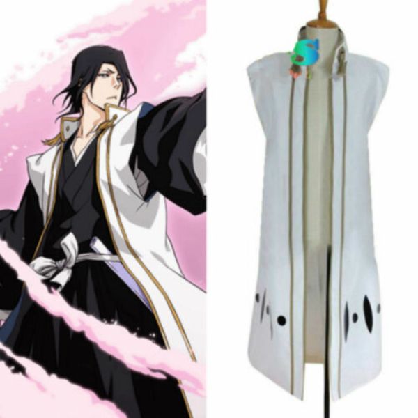 japan anime bleach kuchiki byakuya cloak cape coat halloween cosplay costume, Black;red
japan anime bleach kuchiki byakuya cloak cape coat halloween cosplay costume, Black;red