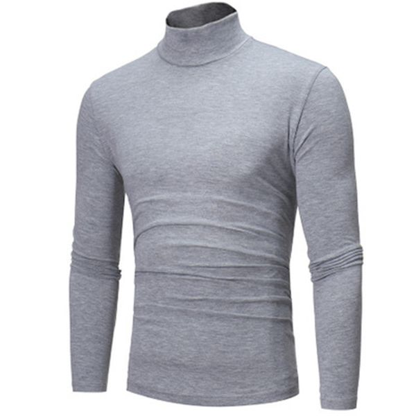 2019 autumn and winter new foreign trade high collar solid color wild t-shirt men's slim long-sleeved t-shirt bottoming ysc08, White;black
2019 autumn and winter new foreign trade high collar solid color wild t-shirt men's slim long-sleeved t-shirt bottoming ysc08, White;black