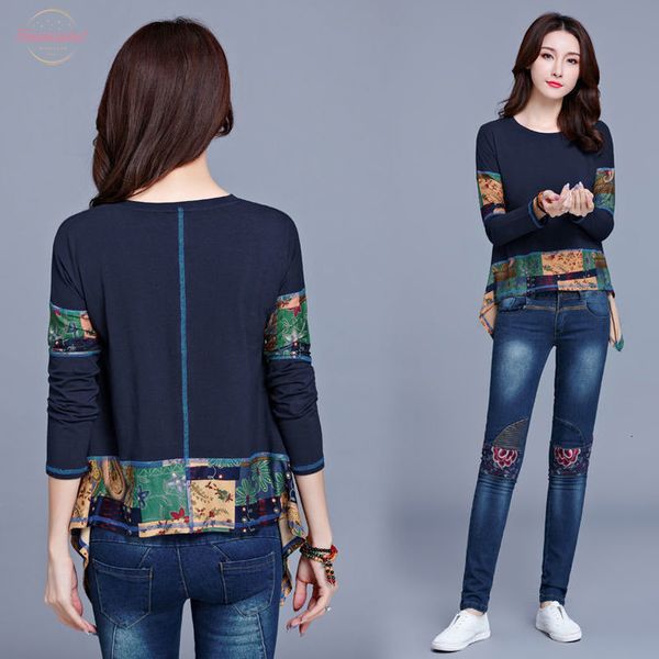 vintage t shirt long sleeve women tee shirt tunic plus size irregular patchwork 100% cotton ladies casual, White
vintage t shirt long sleeve women tee shirt tunic plus size irregular patchwork 100% cotton ladies casual, White