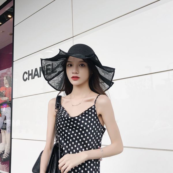 straw female beach big brim holiday seaside travel light luxury sunscreen straw sunscreen hat sun hat, Blue;gray
straw female beach big brim holiday seaside travel light luxury sunscreen straw sunscreen hat sun hat, Blue;gray