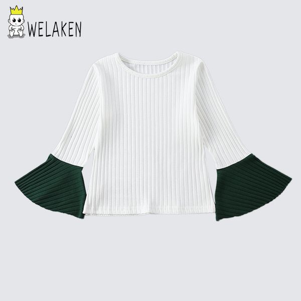 welaken new arrival babes sweater cotton bell sleeve round neck fashion clothes for toddler girls children clothes, Blue
welaken new arrival babes sweater cotton bell sleeve round neck fashion clothes for toddler girls children clothes, Blue