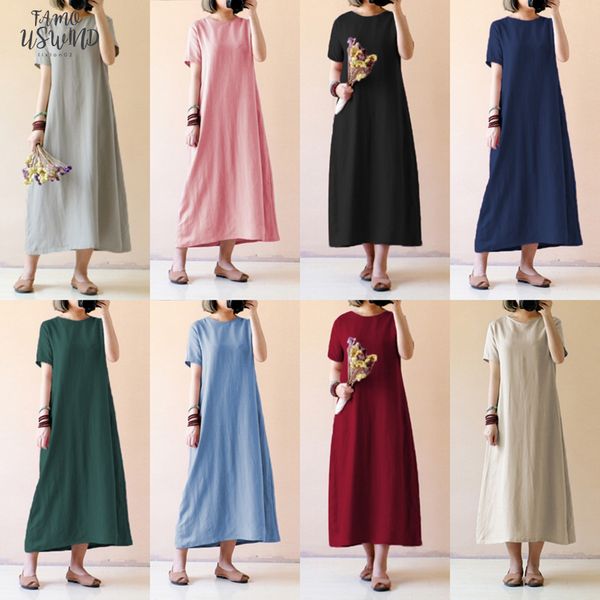 women vintage linen dress 2020 summer short sleeve shirt dress short sleeve solid casual loose party beach maxi long vestidos sale, Black;gray
women vintage linen dress 2020 summer short sleeve shirt dress short sleeve solid casual loose party beach maxi long vestidos sale, Black;gray