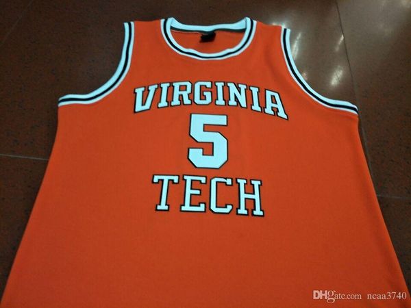 custom men youth women rare #5 virginia tech justin robinson college basketball jersey size s-4xl or custom any name or number jersey, Black
custom men youth women rare #5 virginia tech justin robinson college basketball jersey size s-4xl or custom any name or number jersey, Black