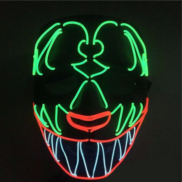 el mask led хэллоуин мода хип-хоп ужасы одеваются светящиеся маски из светодиодов легкая маска
el mask led хэллоуин мода хип-хоп ужасы одеваются светящиеся маски из светодиодов легкая маска