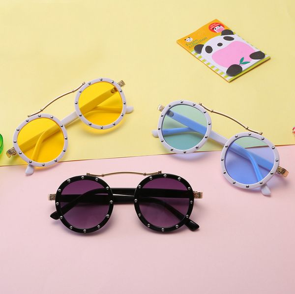 kids sunglasses metal nail decor frame boys girls baby infant fashion sun glasses uv400 eyewear child shades, Blue
kids sunglasses metal nail decor frame boys girls baby infant fashion sun glasses uv400 eyewear child shades, Blue