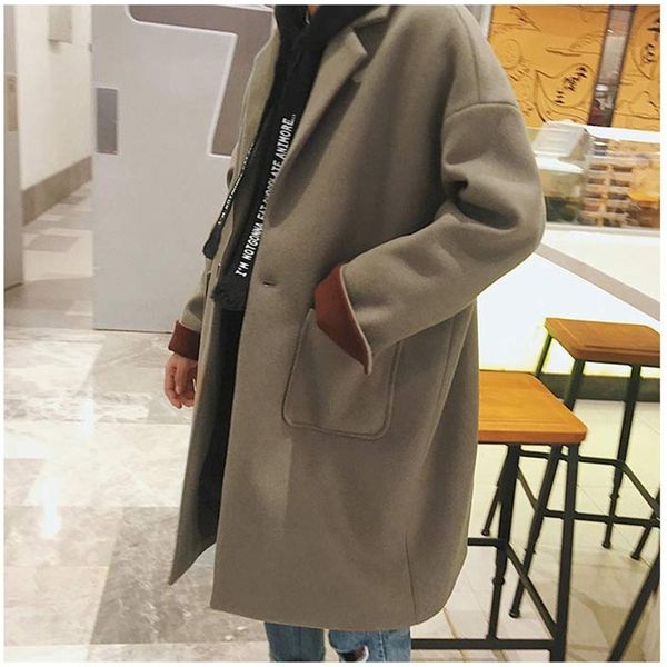 2019 winter fashion loose casual men coats wool blends overcoats cashmere long windbreaker outerwear clothes m-2xl ds50820, Black
2019 winter fashion loose casual men coats wool blends overcoats cashmere long windbreaker outerwear clothes m-2xl ds50820, Black