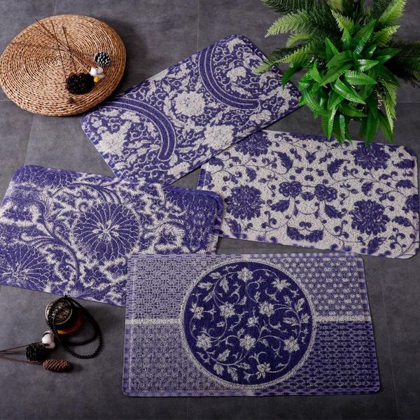 new chinese floor mats, household silk rings, foot mats, bathroom, bathroom, antiskid door entry blue carpet
new chinese floor mats, household silk rings, foot mats, bathroom, bathroom, antiskid door entry blue carpet