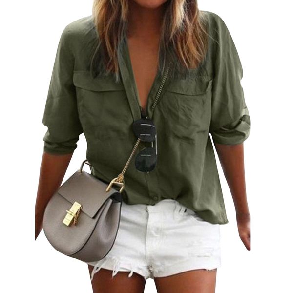 womens and blouses camisa feminina solid long sleeve shirt 2018 women clothes streetwear ladies fashion clothing, White
womens and blouses camisa feminina solid long sleeve shirt 2018 women clothes streetwear ladies fashion clothing, White