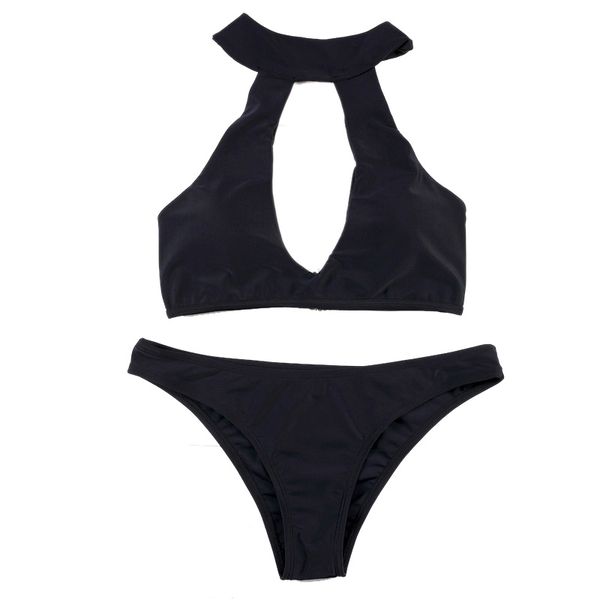 bikinis set women high waist bikini hanging neck 2 pieces solid swimming suit push up swimwear beach bathing suit female, White;black
bikinis set women high waist bikini hanging neck 2 pieces solid swimming suit push up swimwear beach bathing suit female, White;black