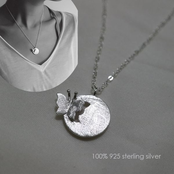 trendy butterfly disc 925 sterling silver pendant necklace for women fashion silver choker jewelry necklaces for girls
trendy butterfly disc 925 sterling silver pendant necklace for women fashion silver choker jewelry necklaces for girls
