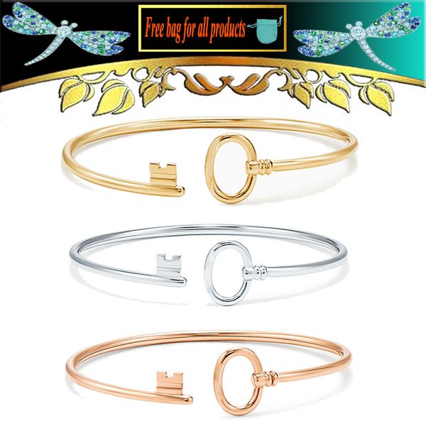 women bracelet 925 sterling silver jewelry opening wristband fashion silverware classical key accessories valentine's day gift, Black
women bracelet 925 sterling silver jewelry opening wristband fashion silverware classical key accessories valentine's day gift, Black