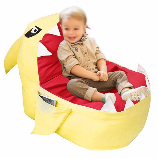 new portable cute apperance large capacity fluffy shark children toy storage bag