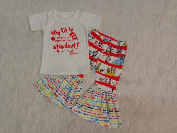 children's sets cartoon character print new style selling spring gir clothes, White
children's sets cartoon character print new style selling spring gir clothes, White