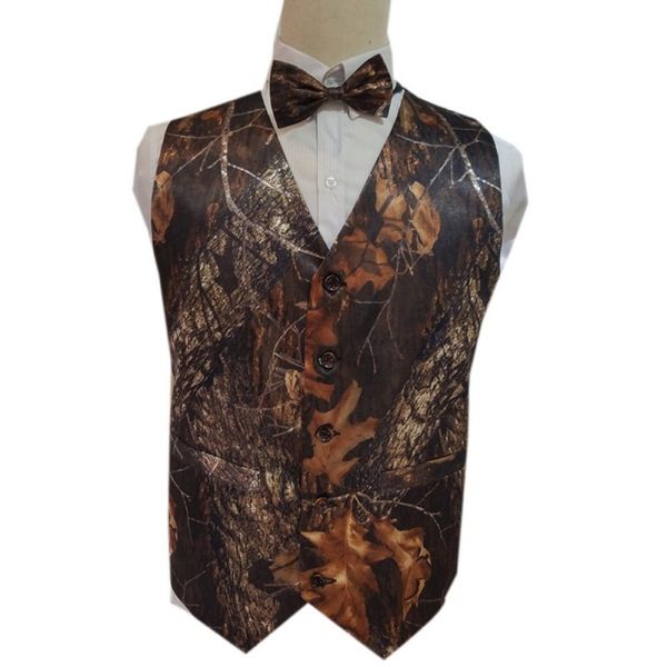 camo men vest camouflage mens suit vest slim groom vests camo outerwear spring groomsman wedding vest (vest+tie), Black
camo men vest camouflage mens suit vest slim groom vests camo outerwear spring groomsman wedding vest (vest+tie), Black