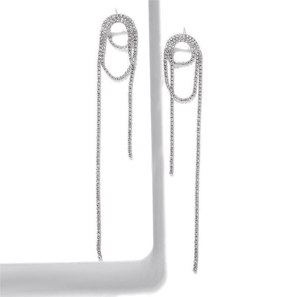 серебро цвет rhinestone кристалл длинные серьги кисточкой женщины bridal падения висячие серьги brincos свадебные украшения, Silver
серебро цвет rhinestone кристалл длинные серьги кисточкой женщины bridal падения висячие серьги brincos свадебные украшения, Silver