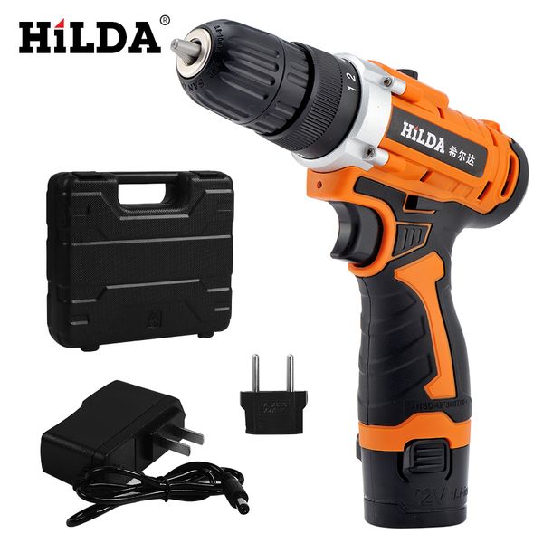 hilda 12v electric drill rechargeable lithium battery electric screwdriver cordless screwdriver two-speed power tools
hilda 12v electric drill rechargeable lithium battery electric screwdriver cordless screwdriver two-speed power tools