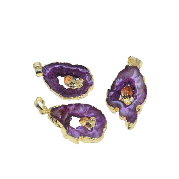 2019 fashion jewelry pink natural raw slice geode druzy pendant crystal quartz druzy stone necklace pendants women, Silver
2019 fashion jewelry pink natural raw slice geode druzy pendant crystal quartz druzy stone necklace pendants women, Silver