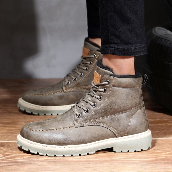 boots tooling boots men leather causal shoes high ankle motorcycle footwear waterproof outdoor warm shoes, Black
boots tooling boots men leather causal shoes high ankle motorcycle footwear waterproof outdoor warm shoes, Black