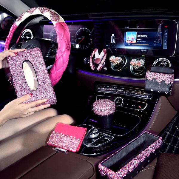 pink crystal car steering wheel covers for girls ladies car accessories bling bling rhinestone ashtray interior decoration
pink crystal car steering wheel covers for girls ladies car accessories bling bling rhinestone ashtray interior decoration
