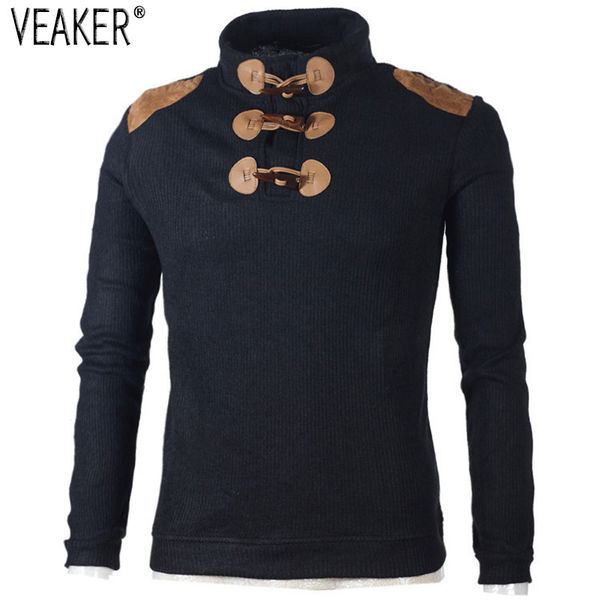 2018 autumn men's sweater pullover male long sleeve horn button knitted turtleneck sweaters slim fit black gray pullovers s-2xl, White;black
2018 autumn men's sweater pullover male long sleeve horn button knitted turtleneck sweaters slim fit black gray pullovers s-2xl, White;black