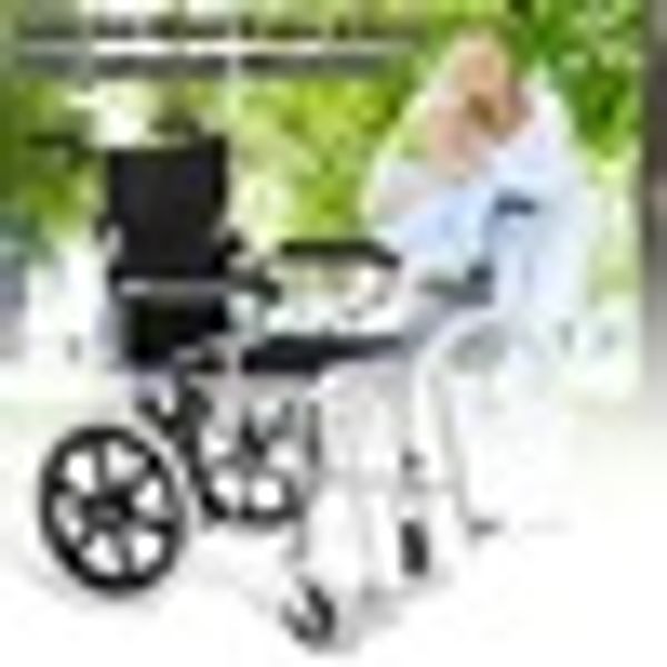 16 inch 3 color luxury blue folding wheelchair light weight manual mobility aid park brakes push 250lbs
16 inch 3 color luxury blue folding wheelchair light weight manual mobility aid park brakes push 250lbs