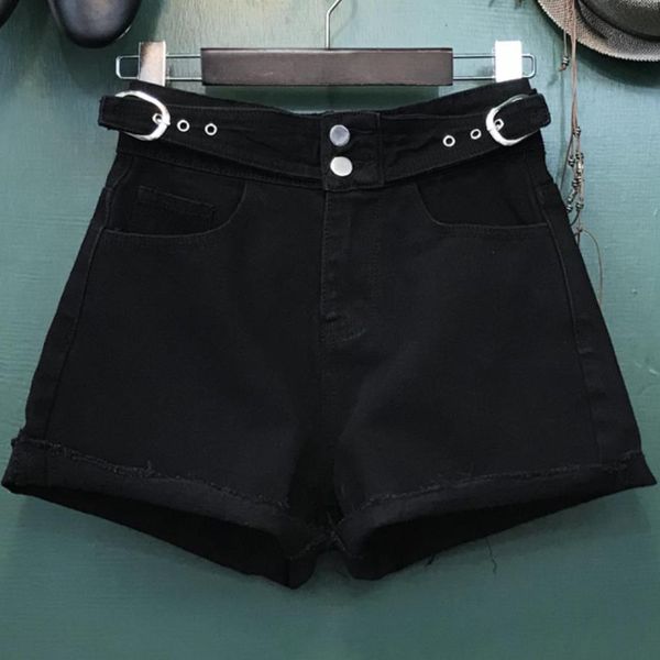 denim shorts 2019 spring black high waist loose wide leg women jeans shorts, White;black
denim shorts 2019 spring black high waist loose wide leg women jeans shorts, White;black