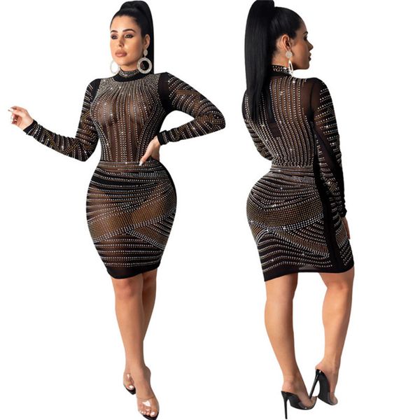 fall winter women one-piece dress slim package hip skirts sheer one-piece dress fashion long sleeve skirts night club dresses 2069, Black;gray
fall winter women one-piece dress slim package hip skirts sheer one-piece dress fashion long sleeve skirts night club dresses 2069, Black;gray