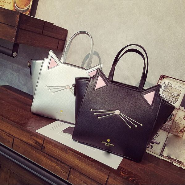 women pu leather handbag lovely cat ear bags ladies bags designer brand ladies large capacity shoulder bag sac a main #t2g
women pu leather handbag lovely cat ear bags ladies bags designer brand ladies large capacity shoulder bag sac a main #t2g