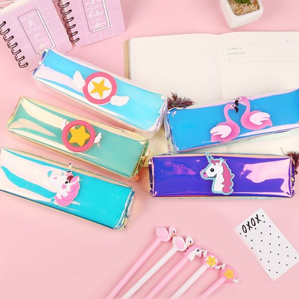 holographic laser pencil case cute animals pencil bag for girl boy student big capacity pen box school supply stationery gift
holographic laser pencil case cute animals pencil bag for girl boy student big capacity pen box school supply stationery gift