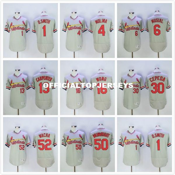 1 ozzie smith 13 matt carpenter 4 yadier molina 6 stan musial wainwright flexbase stitched jerseys gray, Black;blue
1 ozzie smith 13 matt carpenter 4 yadier molina 6 stan musial wainwright flexbase stitched jerseys gray, Black;blue
