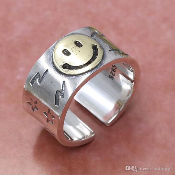 luxury jewelry s925 sterling silver rings smile open band rings classic for fashion of shipping
luxury jewelry s925 sterling silver rings smile open band rings classic for fashion of shipping