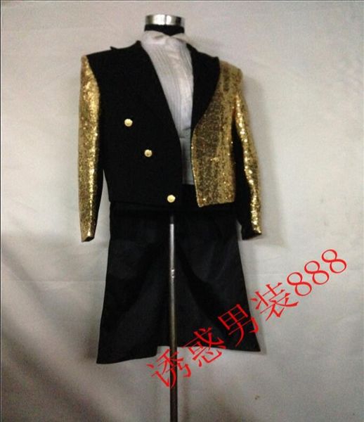 men's suits & blazers s-6xl 2021 men clothing fashion bigbang sequins magician swallowtai suit the host plus size wedding dress costume, White;black
men's suits & blazers s-6xl 2021 men clothing fashion bigbang sequins magician swallowtai suit the host plus size wedding dress costume, White;black