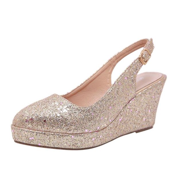 jaycosin sandals women's solid color female shoes ladies fashion solid sequins bling wedges shallow casual sandals shoes, Black
jaycosin sandals women's solid color female shoes ladies fashion solid sequins bling wedges shallow casual sandals shoes, Black