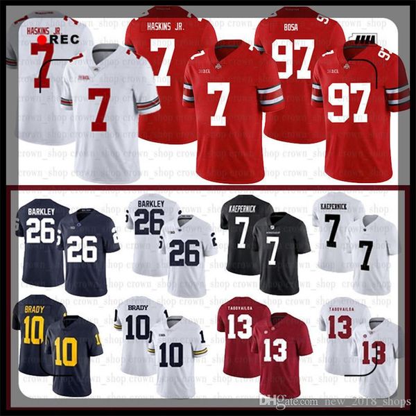 13 tua tagovailoa ncaa 7 dwayne haskins jr alabama crimson tide jersey nick bosa michigan tom brady ohio state buckeyes football jerseys50, Black
13 tua tagovailoa ncaa 7 dwayne haskins jr alabama crimson tide jersey nick bosa michigan tom brady ohio state buckeyes football jerseys50, Black