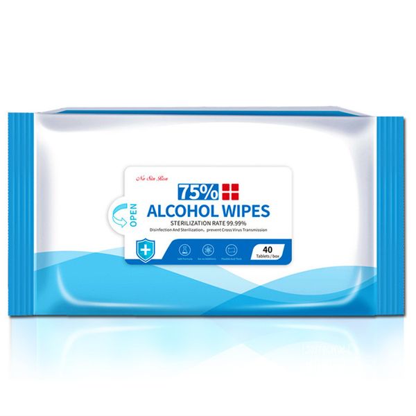 Disinfectant wipes Alcohol Wipes 75 alcohol 40pcs/lot Disinfecting Dipe home and outdoor Cleaning products T2I5871
Disinfectant wipes Alcohol Wipes 75 alcohol 40pcs/lot Disinfecting Dipe home and outdoor Cleaning products T2I5871