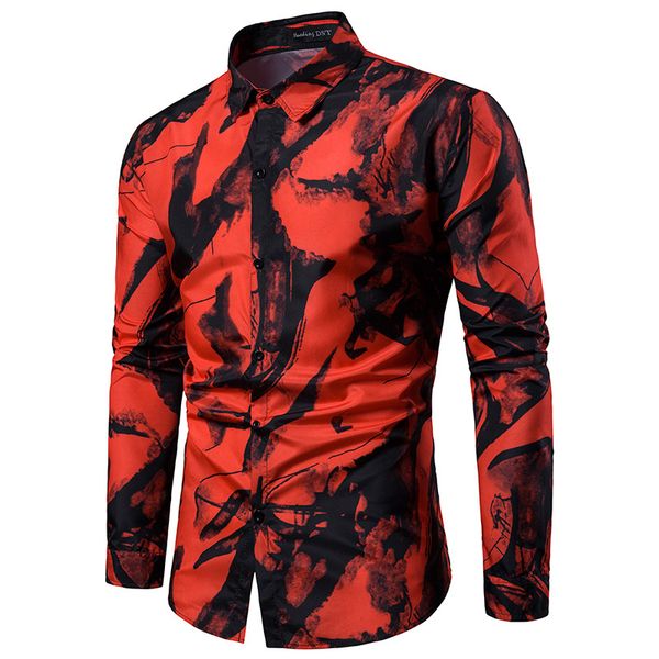 digital print mens designer shirts fashion slim floral print single breasted mens shirts casual males clothing, White;black
digital print mens designer shirts fashion slim floral print single breasted mens shirts casual males clothing, White;black
