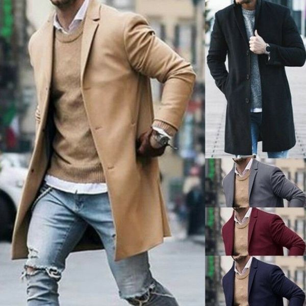 2019 new men's fashion boutique solid color business casual woolen coats / male high-end slim leisure jackets autumn winter wear, Black
2019 new men's fashion boutique solid color business casual woolen coats / male high-end slim leisure jackets autumn winter wear, Black