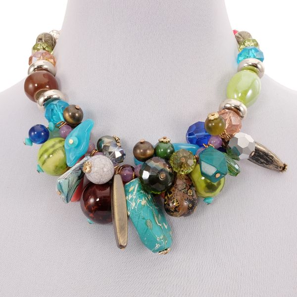 beurself statement bohemian necklace for women ethnic necklace glass crystal beaded natural stone fashion jewelry dropshipping, Silver
beurself statement bohemian necklace for women ethnic necklace glass crystal beaded natural stone fashion jewelry dropshipping, Silver