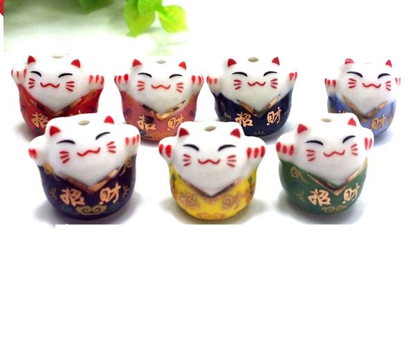 4pcs cute mini mixed style ceramic beads maneki fortune cat diy charm for jewelry, Bronze;silver
4pcs cute mini mixed style ceramic beads maneki fortune cat diy charm for jewelry, Bronze;silver