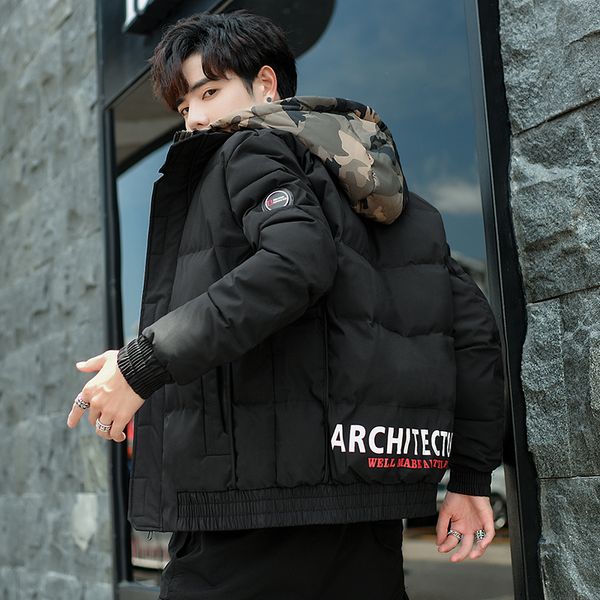 uyuk2019 winter coat men new suede thickened casual trend youth hoodie loose temperament korean men's cotton clothes masculino, Black
uyuk2019 winter coat men new suede thickened casual trend youth hoodie loose temperament korean men's cotton clothes masculino, Black