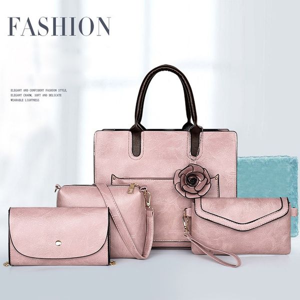 fashion trend four-piece zipper leather solid color pu leather messenger bags shoulder bag wallet bags for women 2019 #r15
fashion trend four-piece zipper leather solid color pu leather messenger bags shoulder bag wallet bags for women 2019 #r15